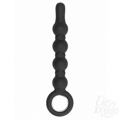 ���������� 1:  ׸���� �������� ���������� No.59 Dildo With Metal Ring - 22,5 ��.
