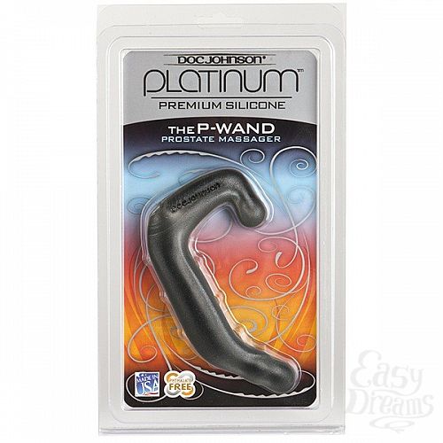 ���������� 2  �������� �������� Platinum Silicone - The P-Wand-Charcoal