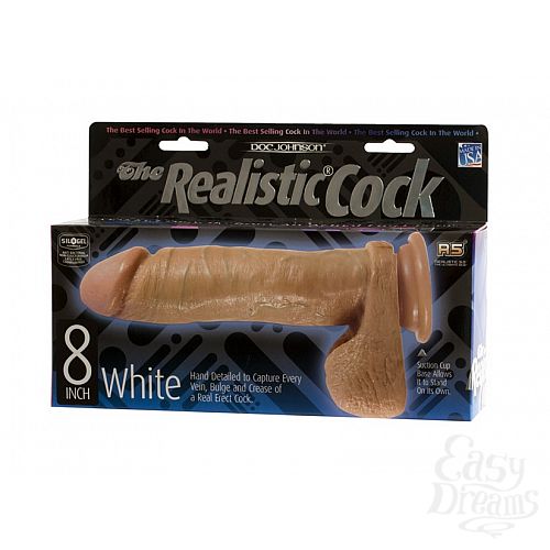  2   REALISTIC COCK 8 INCH
