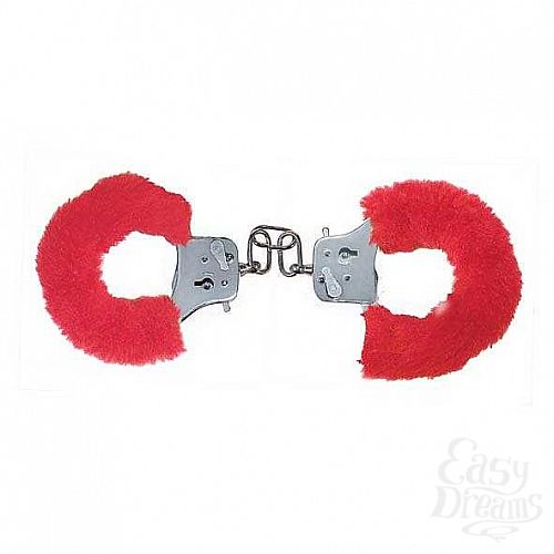 ���������� 2  ��������� � ����� FURRY FUN CUFFS RED PLUSH