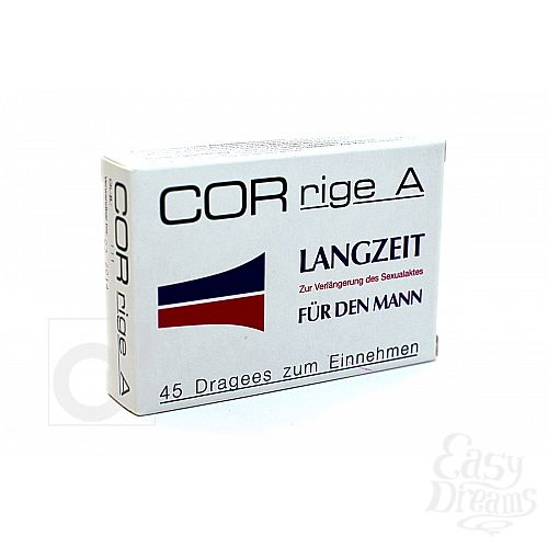 Фотография 2  Средство для продления полового акта Corrige А, 45 пилюль