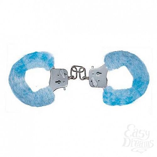 ���������� 1:  ��������� Furry Fun Cuffs - Pale Blue Plush 