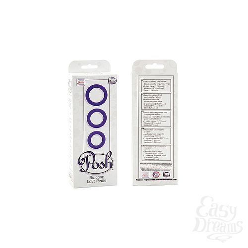 ���������� 3  ����� ����������� ����� Posh Silicone Love Rings ����������