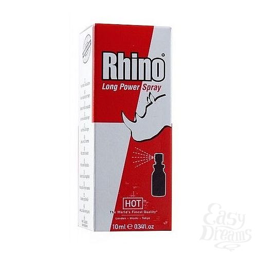 Фотография 2  Спрей-пролонгатор Hot Rhino Long Power, 10 мл