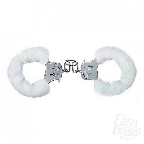 ���������� 2  ��������� Furry Fun Cuffs White Plush