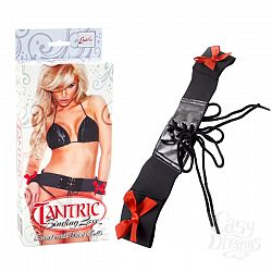 California Exotic Novelties,   Tantric Binding Love Corset with Wrist Cuffs 2702-15BXSE