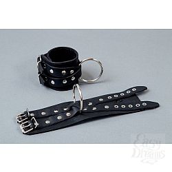 Чёрные кожаные наручники Крест Чёрные кожаные наручники Крест