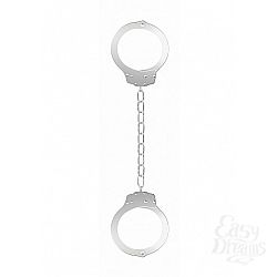 Металлические белые наручники Pleasure Legcuffs Металлические белые наручники Pleasure Legcuffs