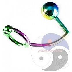        Rainbow Horse Shoe Ring with 40mm Diameter Ball