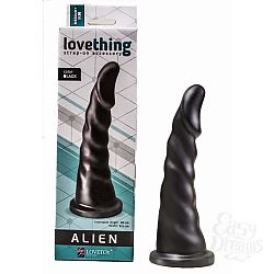 Насадка для страпона Lovething Alien Black, 18 см., Черный Насадка для страпона Lovething Alien Black, 18 см., Черный