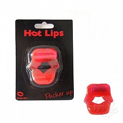 Эрекционное кольцо с вибратором красного цвета Губки Эрекционное кольцо с вибратором красного цвета Губки